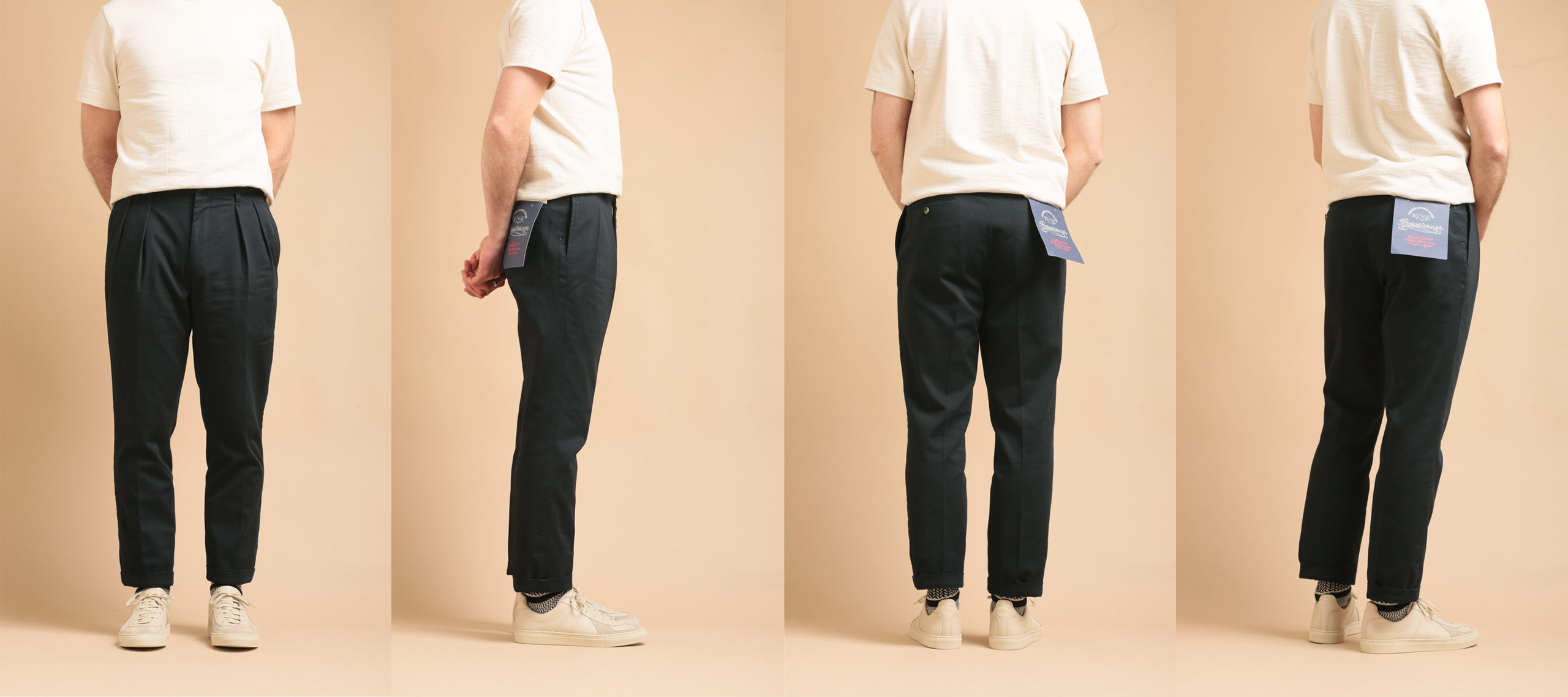 パンツ BARNSTORMER 1302P T/C denim chinos BARNSTORMER T/C Denim Chino 1302P Dark Navy